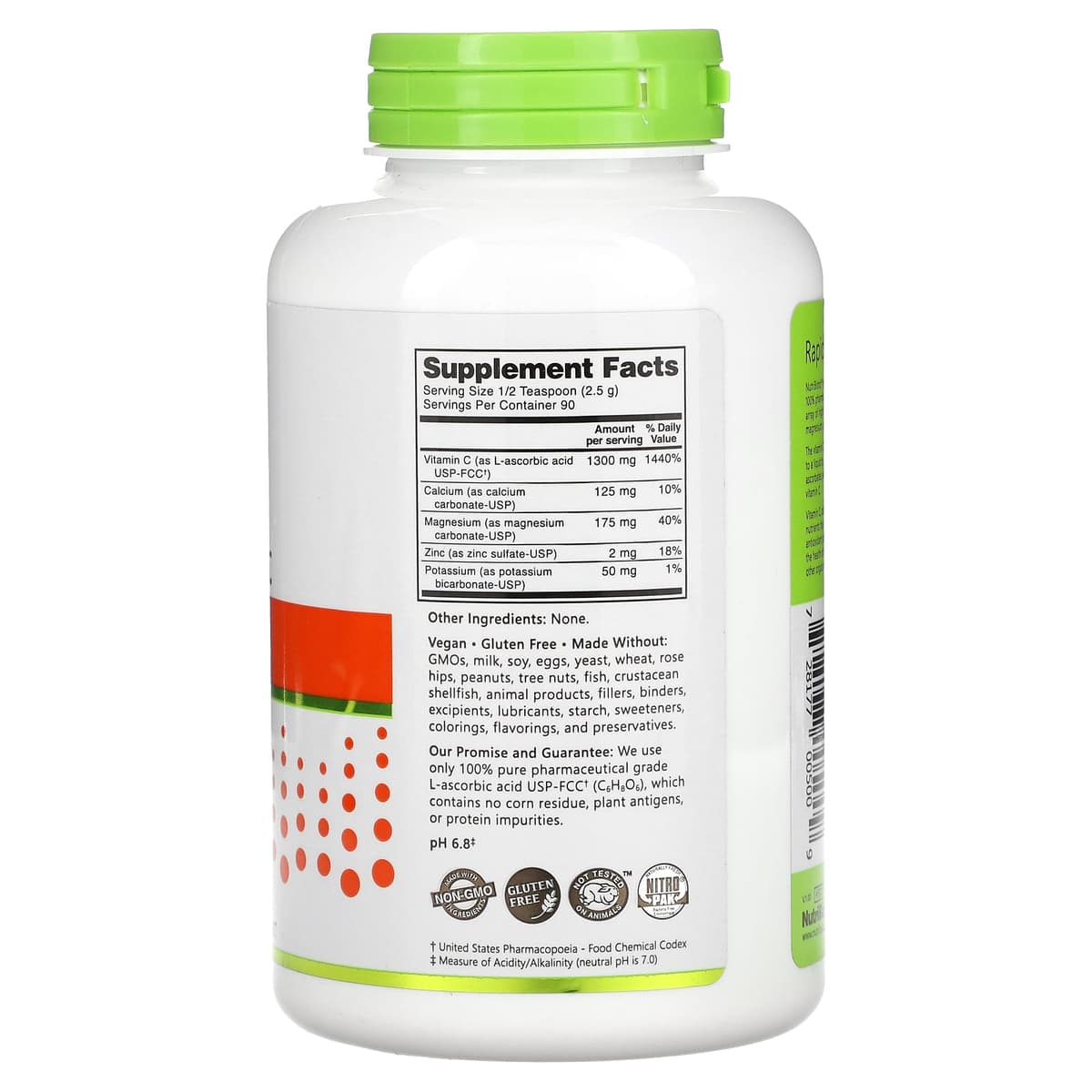 NutriBiotic, Immunity, Hypo-Aller C, витамин C с кальцием, магнием, калием и цинком, 227 г