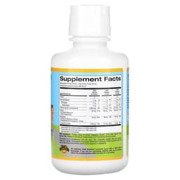 California Gold Nutrition, жидкий кальций с магнием для детей, апельсин, 473 мл