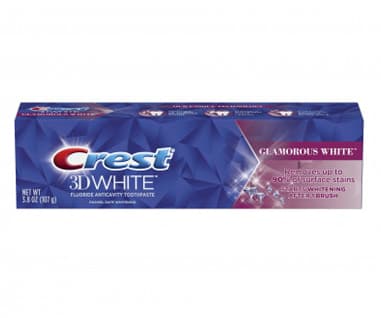 CREST 3D WHITE GLAMOROUS WHITE NEW 2022 - ОТБЕЛИВАЮЩАЯ ЗУБНАЯ ПАСТА