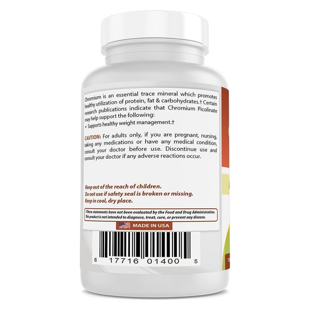 Best Naturals Пиколинат хрома 1000 мкг 120 таблеток