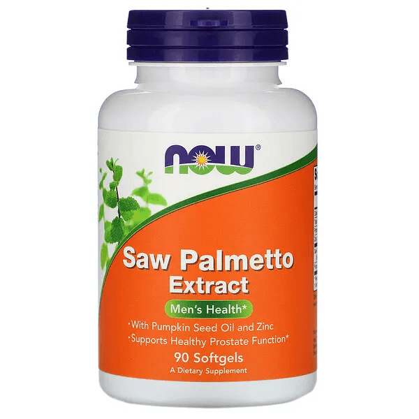 NOW Foods, экстракт серенои, с маслом из семян тыквы и цинком, 160 мг, 90 капсул