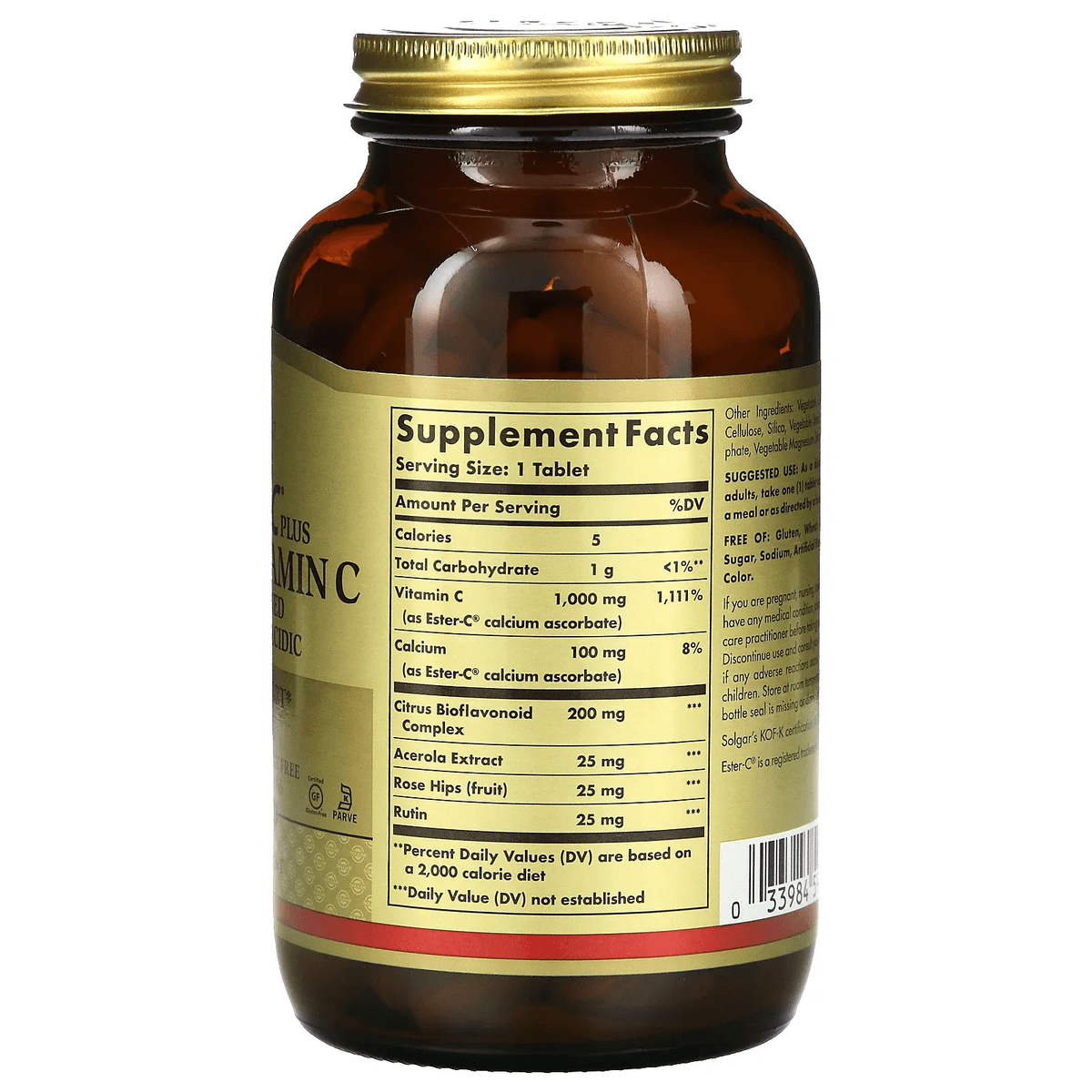 Solgar, Ester-C Plus, витамин C, 1000 мг, 180 таблеток