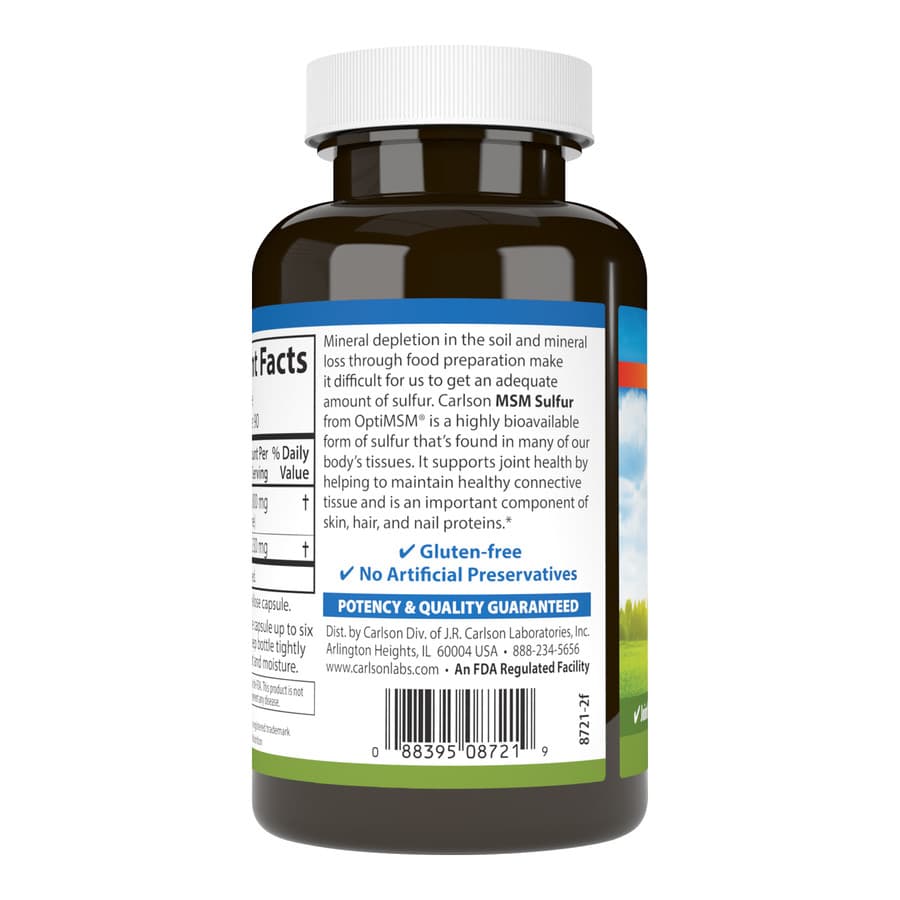 Carlson Labs МСМ Сера, 90 вегетарианских капсул