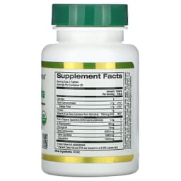 California Gold Nutrition, органическая спирулина, сертификат USDA Organic, 500 мг, 60 таблеток