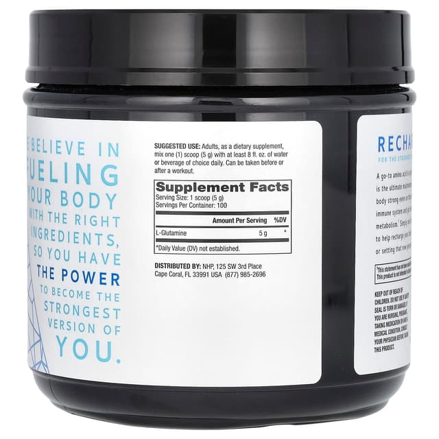 Dr. Mercola, Pure Power Glutamin , L-глютамин, без вкусовых добавок, 500 г