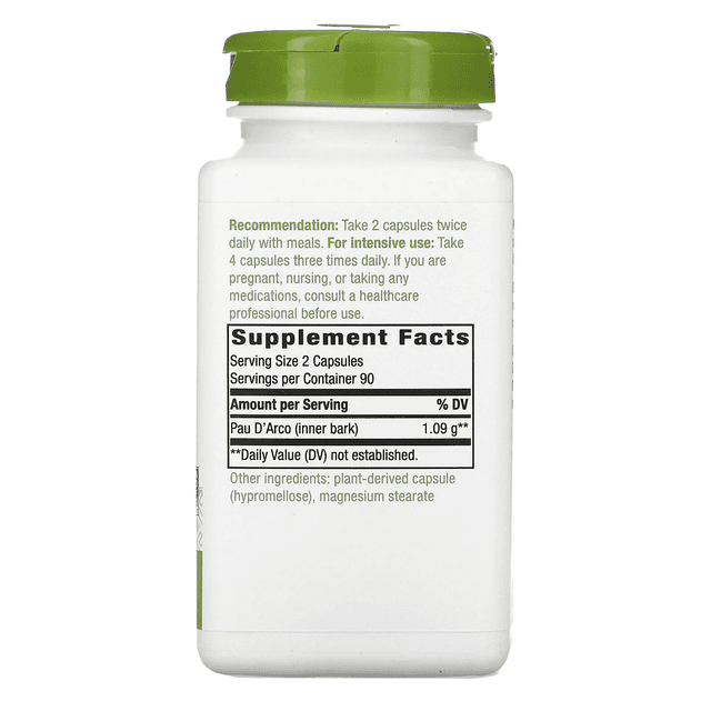 Nature's Way, кора муравьиного дерева, 545 мг, 180 веганских капсул