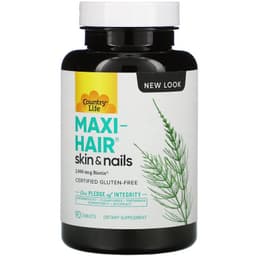 Country Life, Maxi-Hair, для кожи и ногтей, 90 таблеток