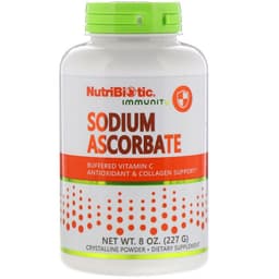 NutriBiotic, Immunity, аскорбат натрия, кристаллический порошок, 227 г
