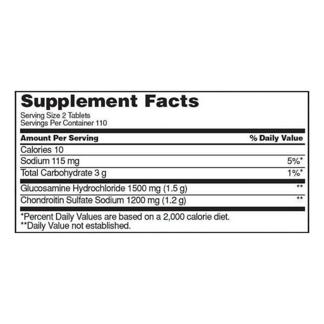 Kirkland Signature Extra Strength Glucosamine 1500 мг / Chondroitin 1200 мг Sulfate - 280 таблеток