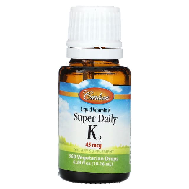 Carlson Labs, Super Daily K2, 45 мкг, 10,16 мл