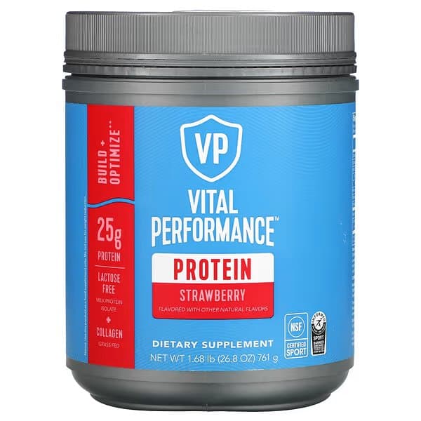 Vital Proteins, Vital Performance Protein, клубника, 761 г