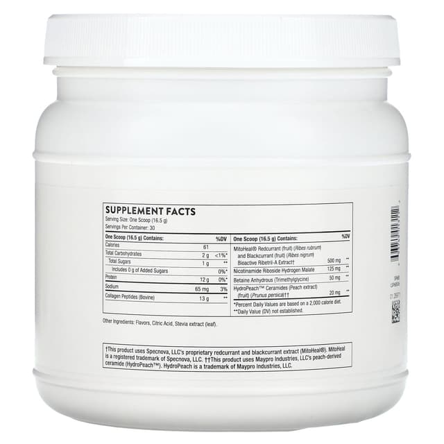 Thorne, Collagen Plus, коллаген с ягодным вкусом, 495 г (1,09 фунта)