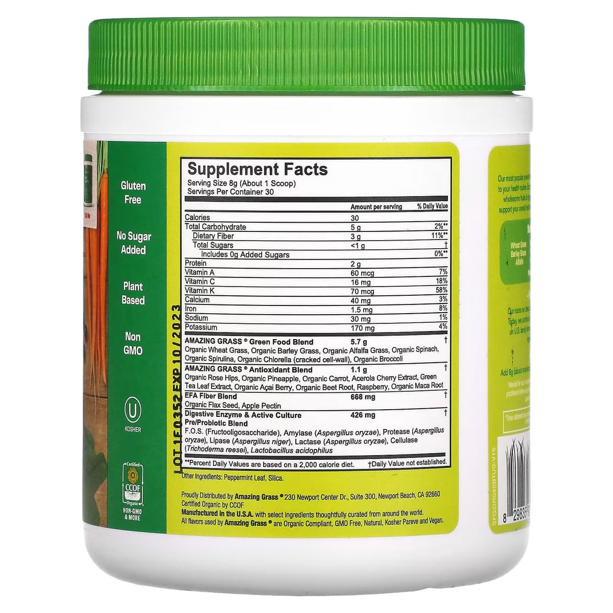 Amazing Grass, Green Superfood, The Original, 240 г