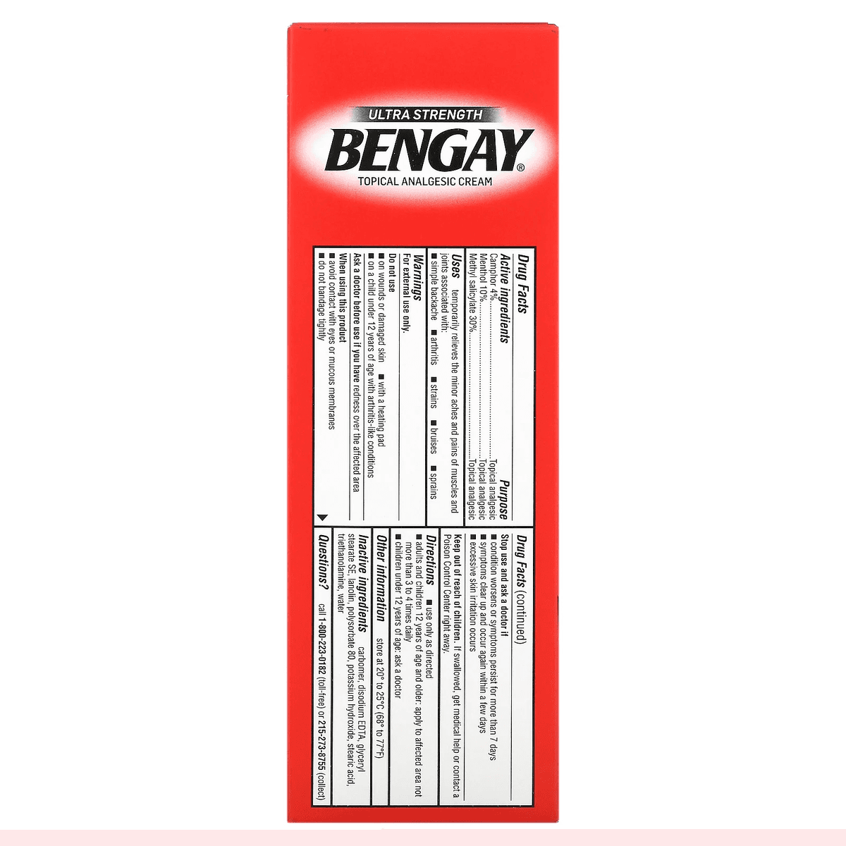 Bengay, крем для местного обезболивания, сверхсильный, 113 г
