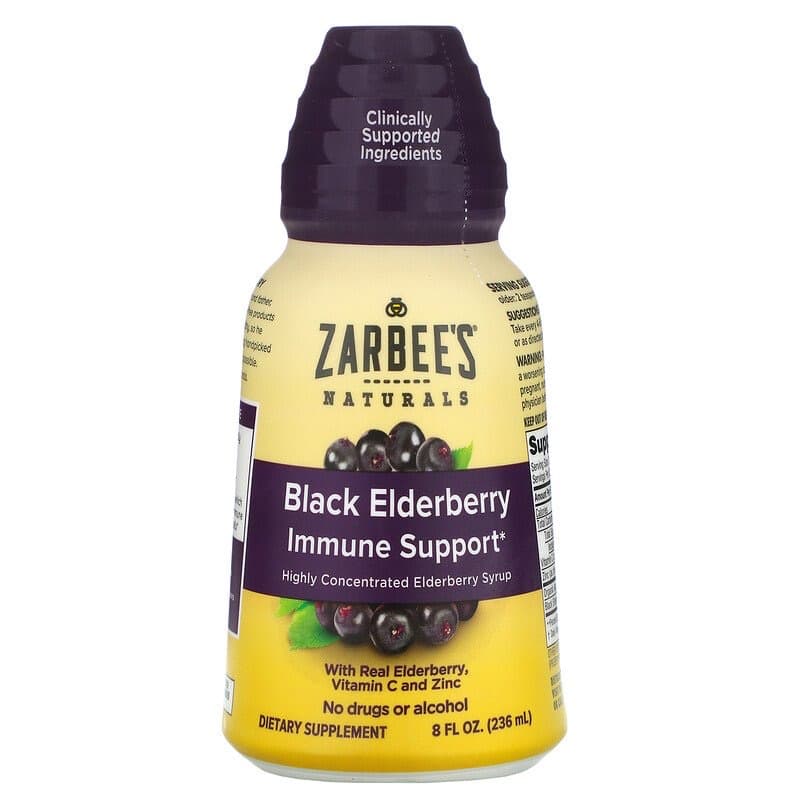 Zarbee's, Черная бузина для укрепления иммунитета, 236 мл