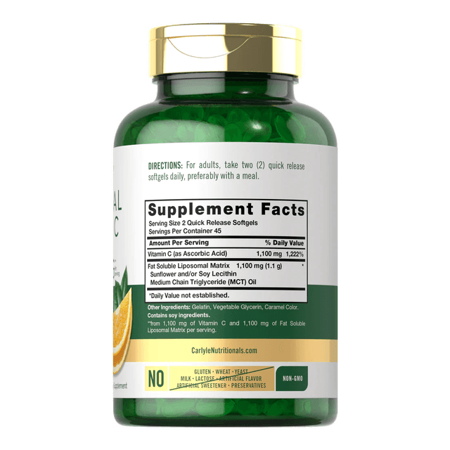 Carlyle Витамин С 2200 мг | 90 липосомальных мягких таблеток