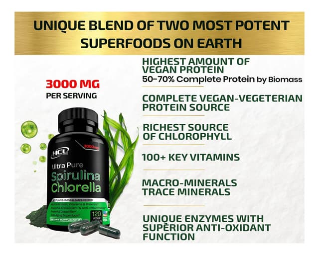 Спирулина Хлорелла органическая