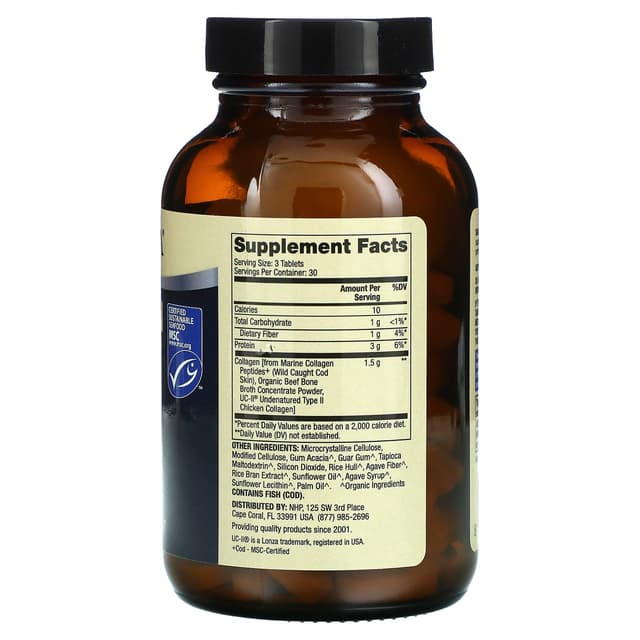 Dr. Mercola, Collagen Complex, комплекс  премиального коллагена  тип I, II и III, 90 таблеток