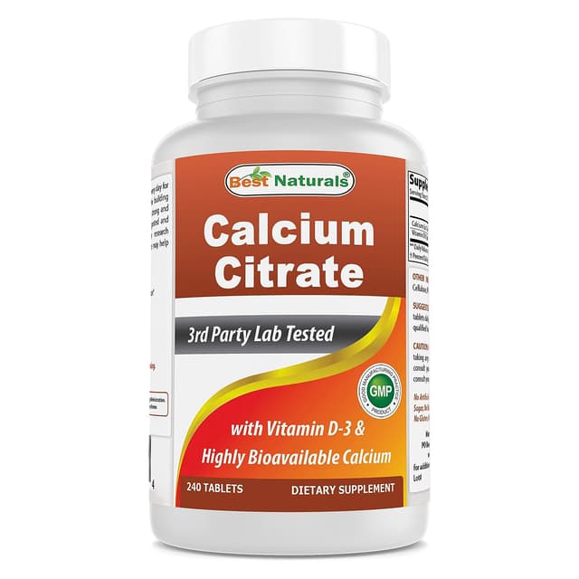 Best Naturals Цитрат кальция с витамином D-3 240, таблеток