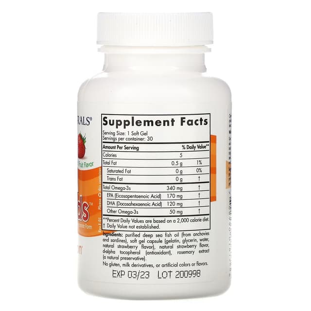 Nordic Naturals, Daily Omega Kids, со вкусом натуральных фруктов, 340 мг, 30 капсул