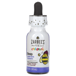 Zarbee's, снотворное для детей, в жидкой форме с мелатонином, натуральный ягодный вкус, 30 мл