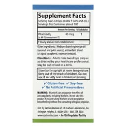 Carlson Labs, Super Daily K2, 45 мкг, 10,16 мл