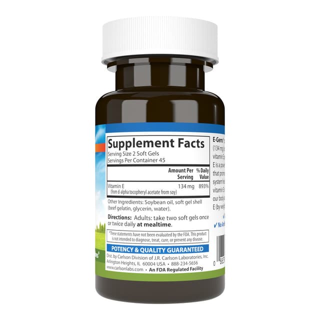 Carlson Labs, E-Gems® 200 МЕ (134 мг)