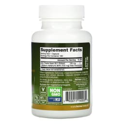 Jarrow Formulas, Расторопша, 150 мг, 100 вегетарианских капсул