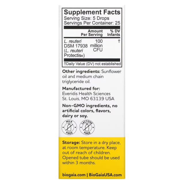 BioGaia, Protectis, детские капли против колик и для улучшения пищеварения, 5 мл