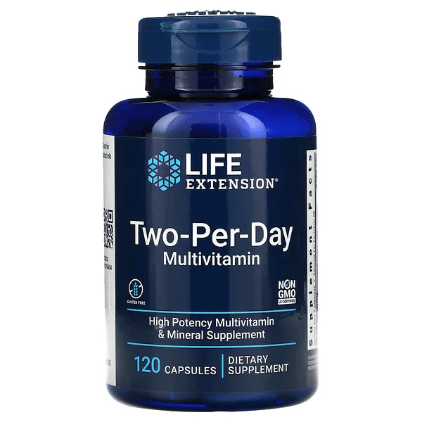 Life Extension, two per day мультивитамины для приема два раза в день, 120 капсул