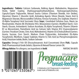 Vitabiotics Pregnacare для грудного вскармливания, 56 таблеток/28 капсул