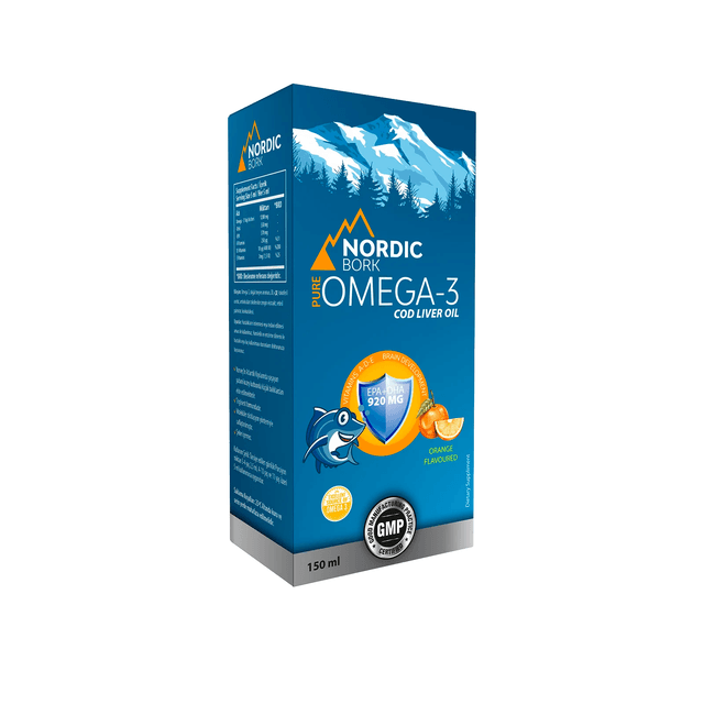 Swiss Bork - Nordic Bork Омега-3 Сироп, для детей EPA+DHA 1165 MG 150 мл
