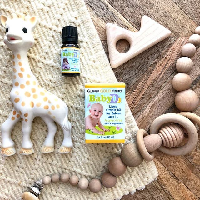 California Gold Nutrition, витамин D3 в каплях для детей, 400 МЕ, 10 мл