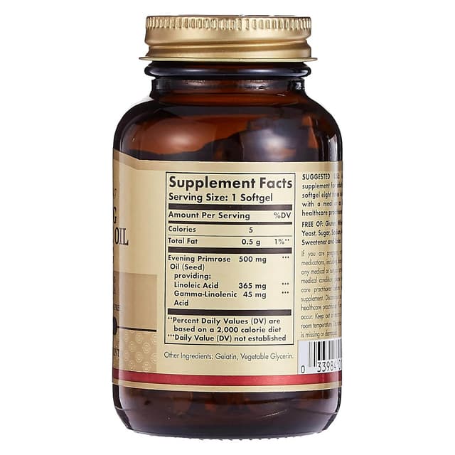 Solgar, масло первоцвета вечернего, 500 мг, 90 мягких таблеток