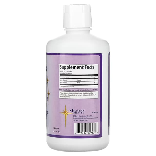 Morningstar Minerals, фульвовые и гуминовые минералы, энергичность, 946 мл