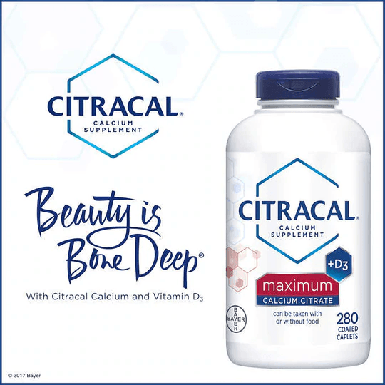 Цитрат кальция с витамином D, Citracal Maximum 280 таблеток