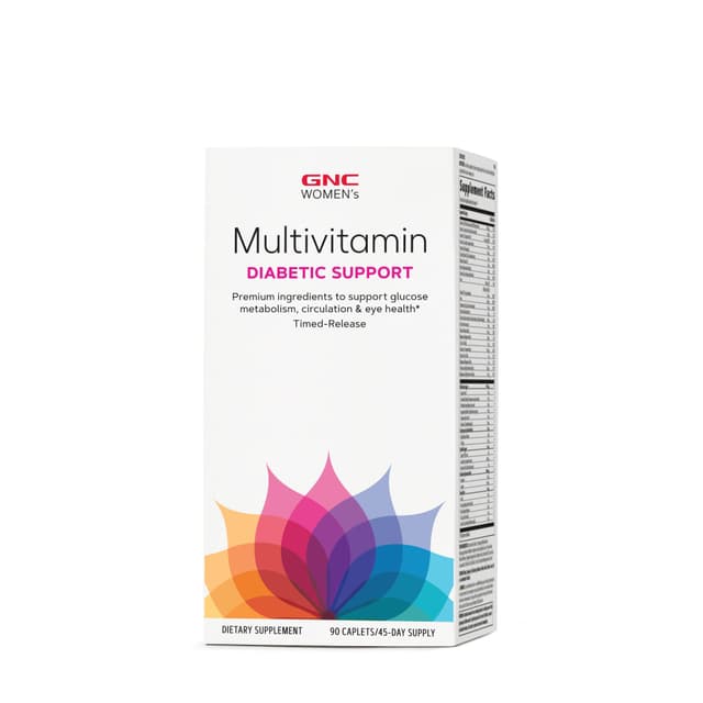 GNC Women's Multivitamin Diabetic Support -добавка разработана для особых диетических потребностей людей с диабетом