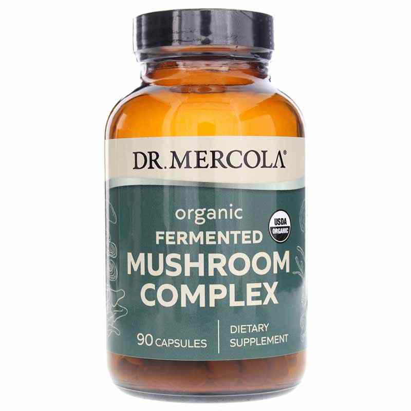 Dr. Mercola, Комплекс ферментированных грибов, 90 капсул