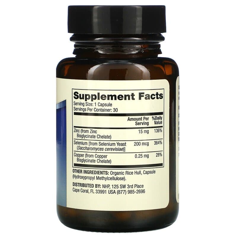 Mercola, цинк плюс селен, 30 капсул