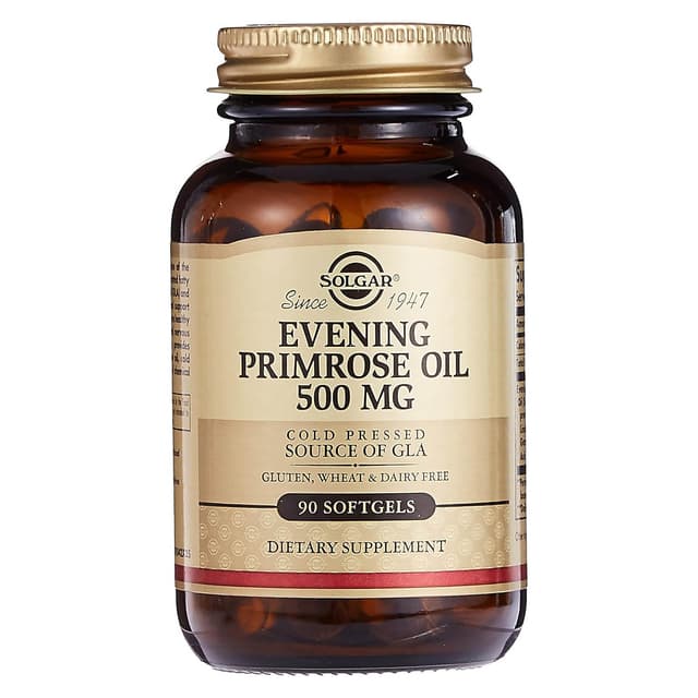 Solgar, масло первоцвета вечернего, 500 мг, 90 мягких таблеток