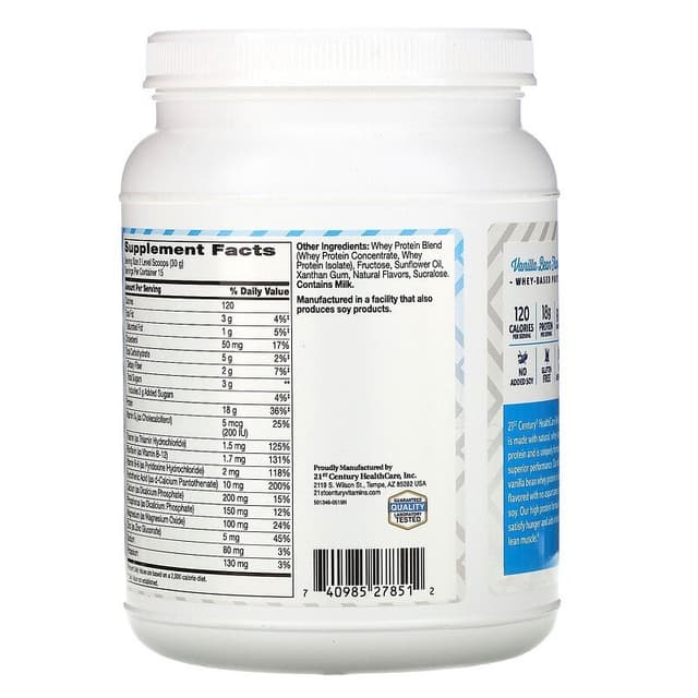 21st Century, ReNourish, сывороточный протеин, ваниль, 454 г