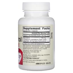 Jarrow Formulas, ресвератрол, 100 мг, 60 вегетарианских капсул