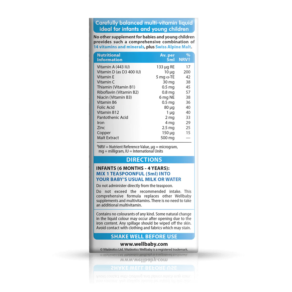 Wellbaby Мультивитаминная жидкость