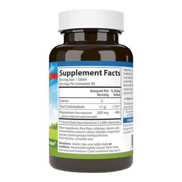 Carlson Labs, Хелатный глицинат магния 200 мг