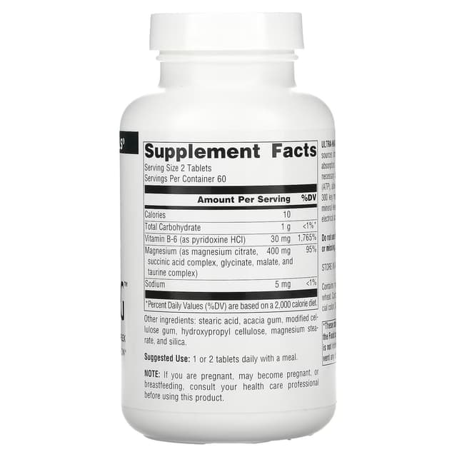 Source Naturals, Ultra-Mag,  Ультра Магний 120 таблеток