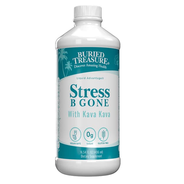 Buried Treasure - Жидкая добавка Stress B Gone с витаминами группы B и травяной смесью, 16 порций
