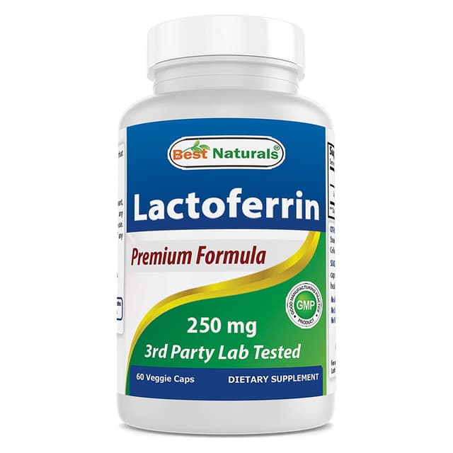Best Naturals Лактоферрин 250 мг, поддерживает здоровую иммунную функцию - 60 шт