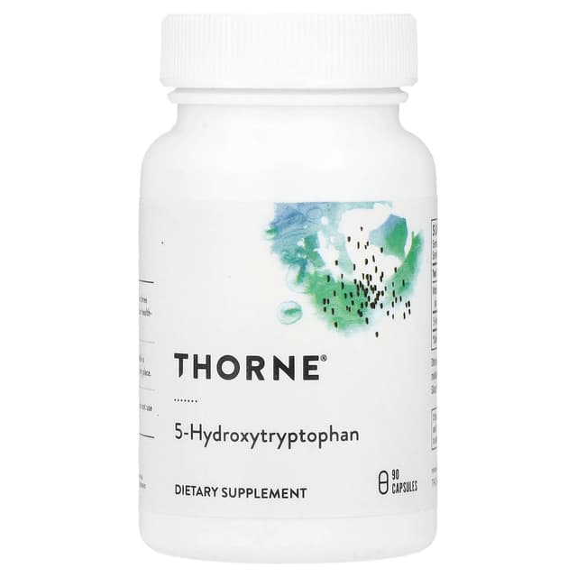 Thorne, 5-Hydroxytryptophan (гидрокситриптофан), 90 капсул