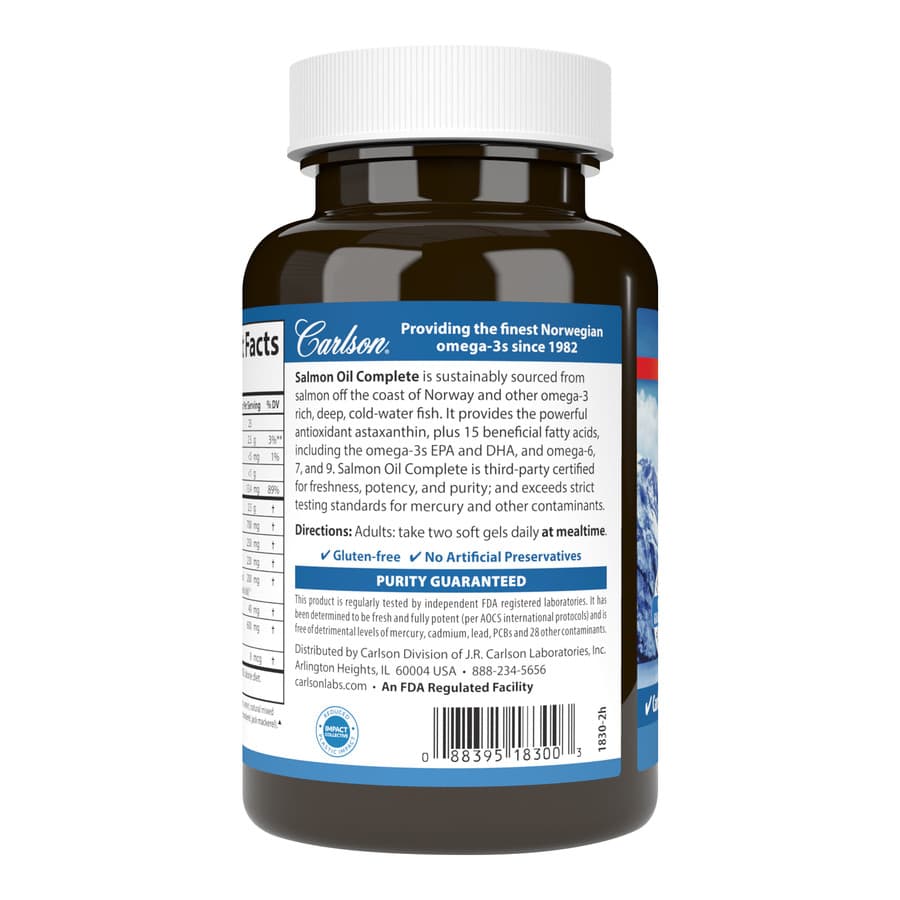 Carlson Labs Масло лосося, 60 мягких капсул