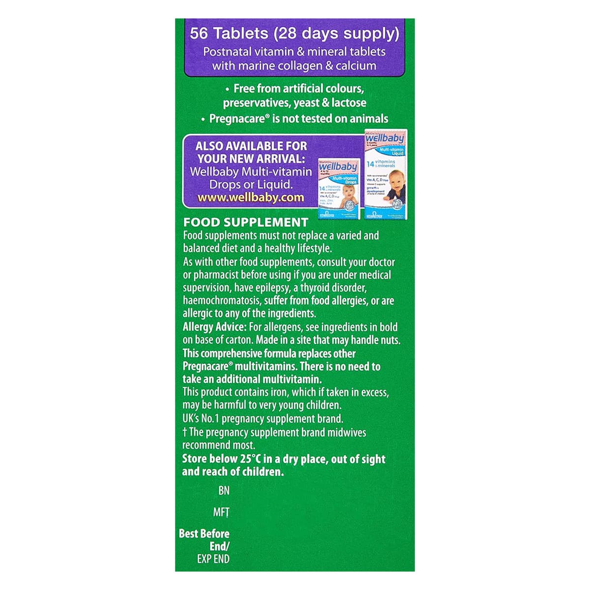 Vitabiotics PREGNACARE New Mum таблетки- после беременности, 56 штук